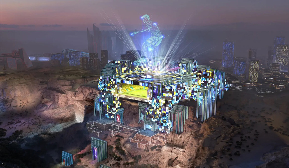 Saudi Arabia reveals high-tech stadium design atop cliff for 2034 World Cup